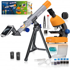Bresser Junior mikroskopa un teleskopa komplekts bērniem