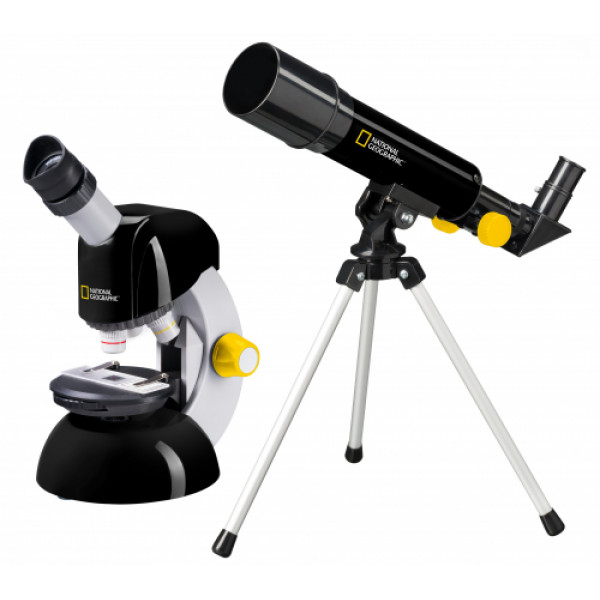 National Geographic Teleskopa 50/360 un Mikroskopa 40x-640x komplekts